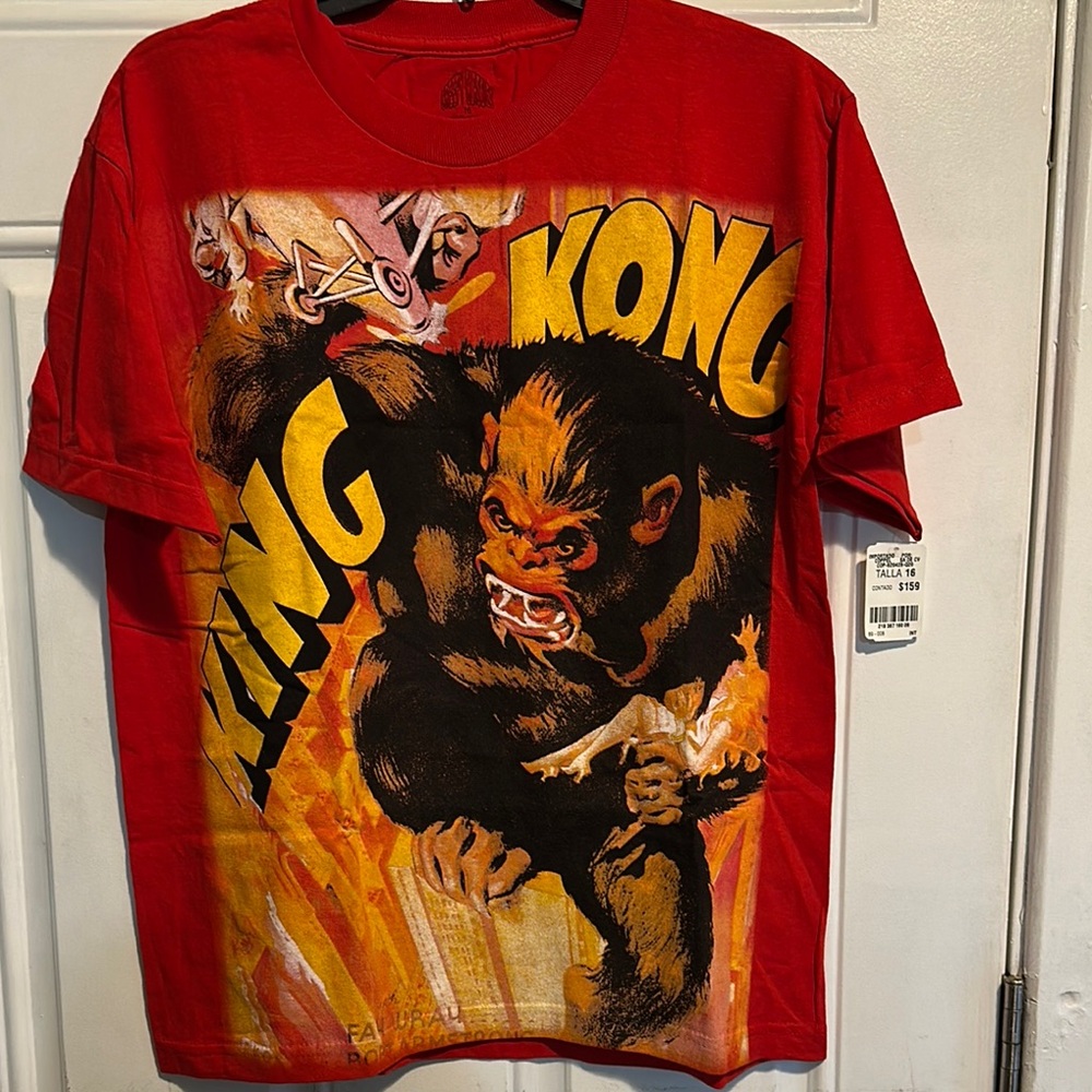 Red King Kong Graphic T-Shirt NWT $159 old stock vintage p2p 20” 1933 movie